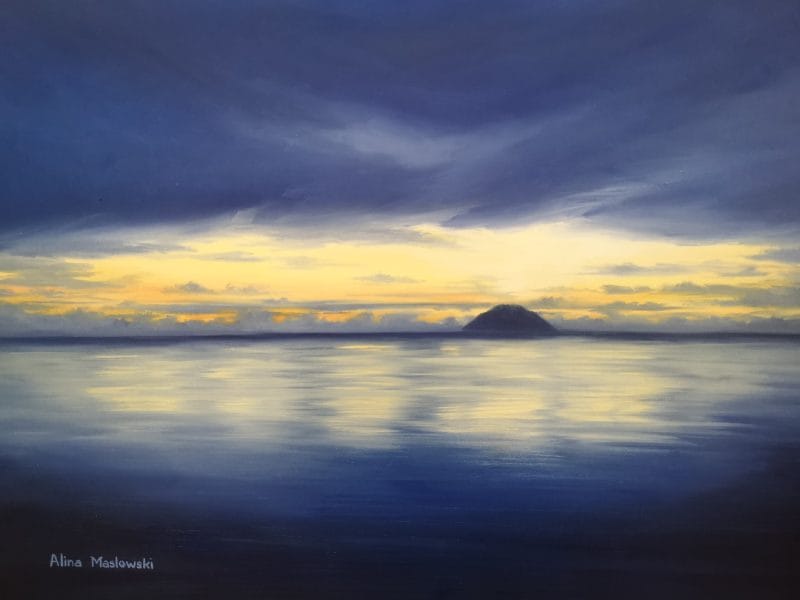 Alicudi-Blues-Seascape-Oil-on-canvas