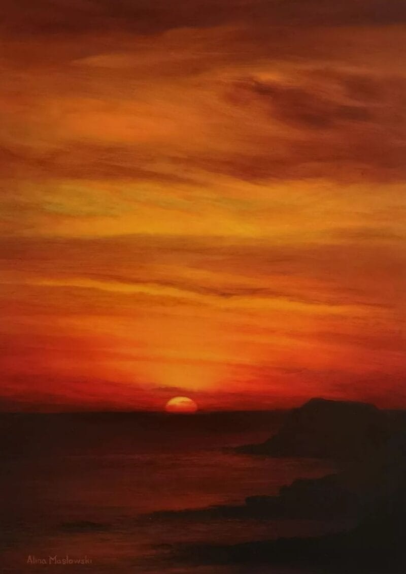 Winter Sunset over Steephill